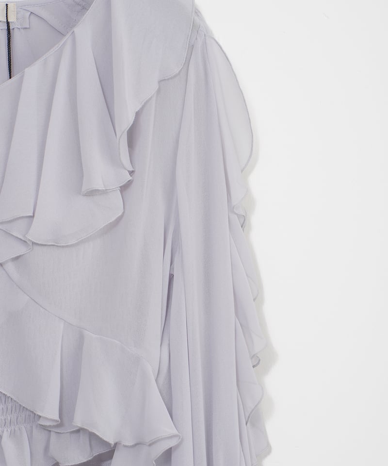 COCO DEAL】リボンフリルカーデ×シャーリングキャミソール_