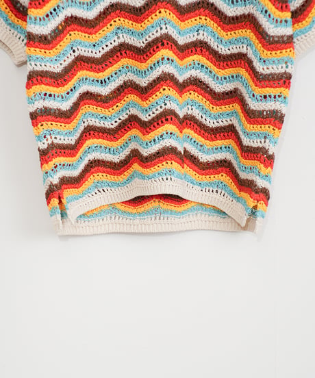 【COOHEM〈women's〉】ZIGZAG SUKASHI KNIT P/O_250326005055