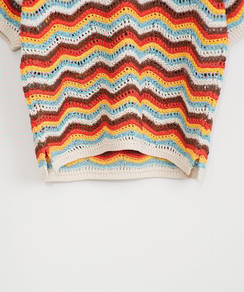 COOHEM〈women's〉】ZIGZAG SUKASHI KNIT P/O_250326