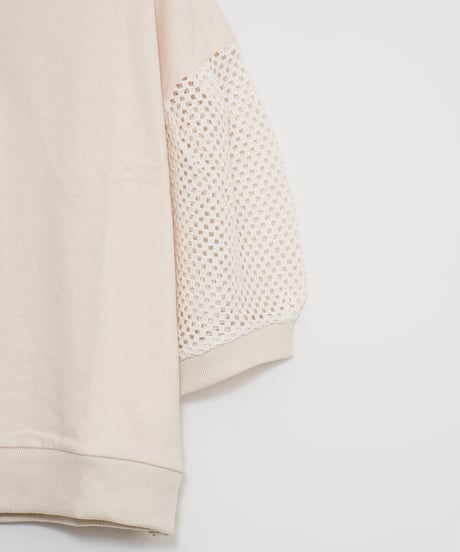 【AGAWD】Mesh Sleeve Pullover_240805000467