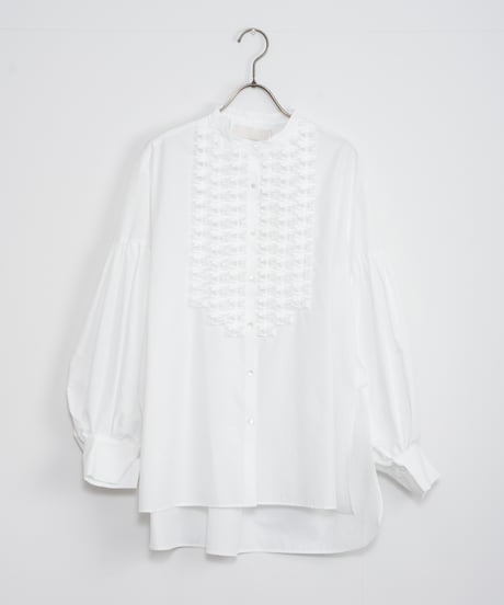 【MARILYN MOON】Modern tuck frill blouse_240127005630