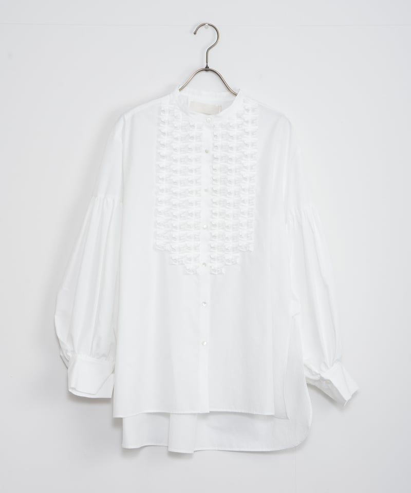 MARILYN MOON】Modern tuck frill blouse_24012700 MARILYN MOON】Modern tuck frill blouse_24012700