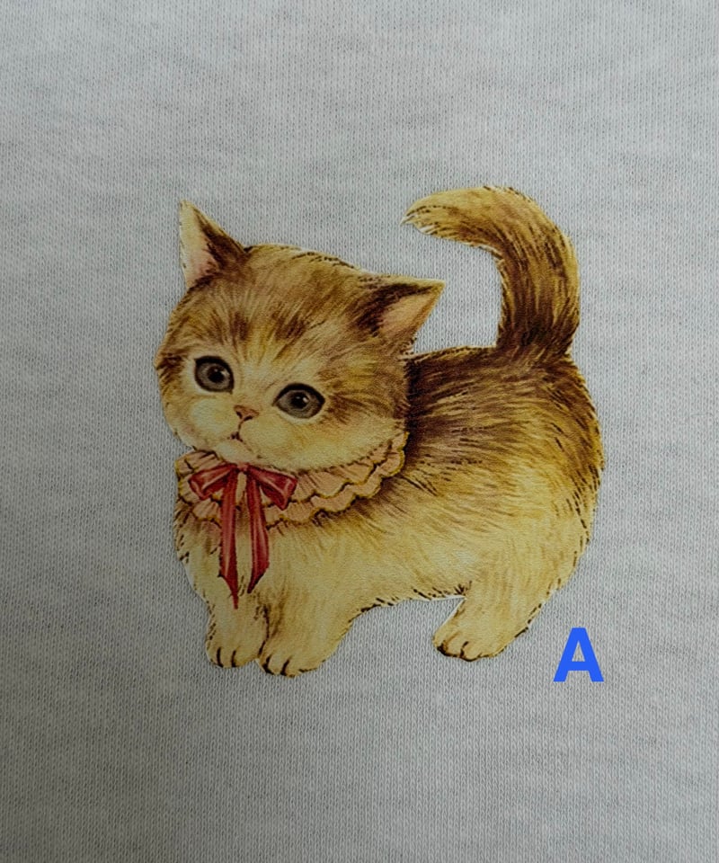 yukiemon】ぺたぺたこねこ図鑑Tシャツ（長め3L） | EGAMI OFFICIAL