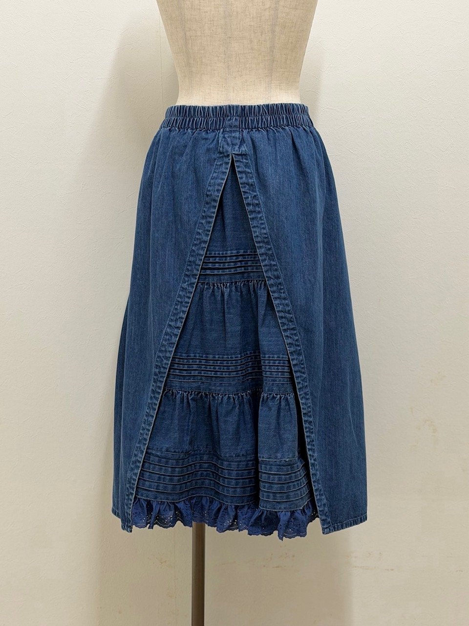 【新品】yukiemon スカート　3L 受注・3L】クレープデニムスカート | yukiemon