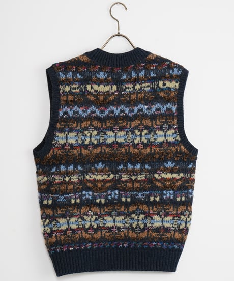 【COOHEM〈men's〉】FAIR ISLE KNIT V/T_241003004357