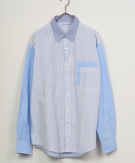 【Desigual】パッチワークコンビネーションシャツ_250129001323