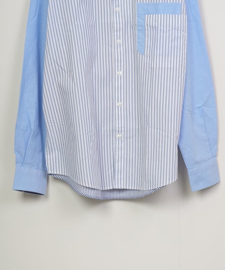 【Desigual】パッチワークコンビネーションシャツ_250129001323
