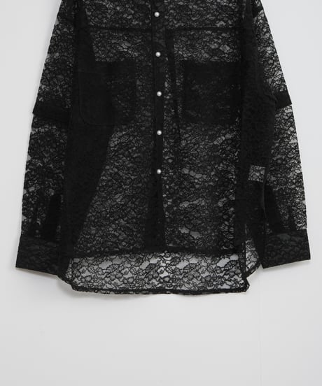 【MARILYN MOON】Organdy lace 2way shirt_240115005079