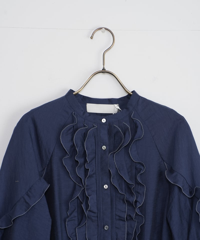 美品 マリリンムーン ruffles & micro tuck shirt 美品 マリリンムーン ruffles & micro tuck shirt