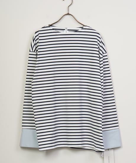 【CLOCHE】シャツカフスボーダー_250125001213