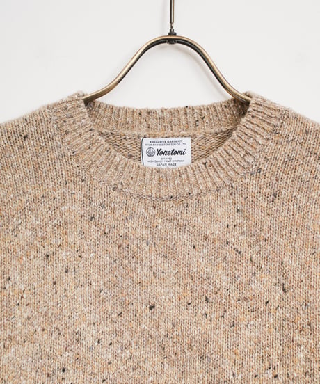 【Yonetomi〈unisex〉】COLOR NEP KNIT PULLOVER_2501011008074