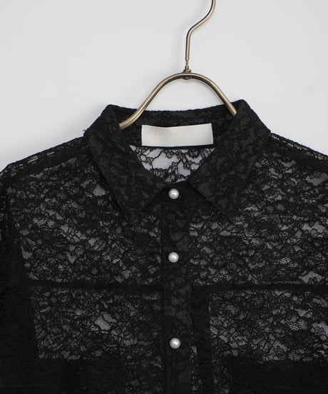 【MARILYN MOON】Organdy lace 2way shirt_240115005079