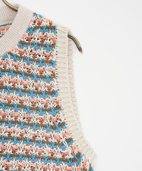 【COOHEM〈women's〉】SUKASHI BORDER KNIT V/T_250326005056