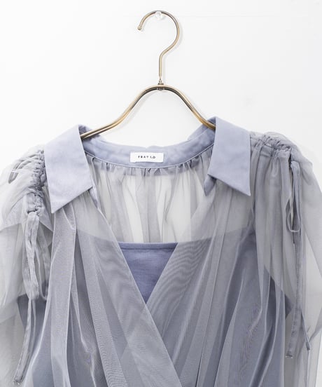 【FRAY I.D】チュールドッキングカシュクールカットソー_250805003431