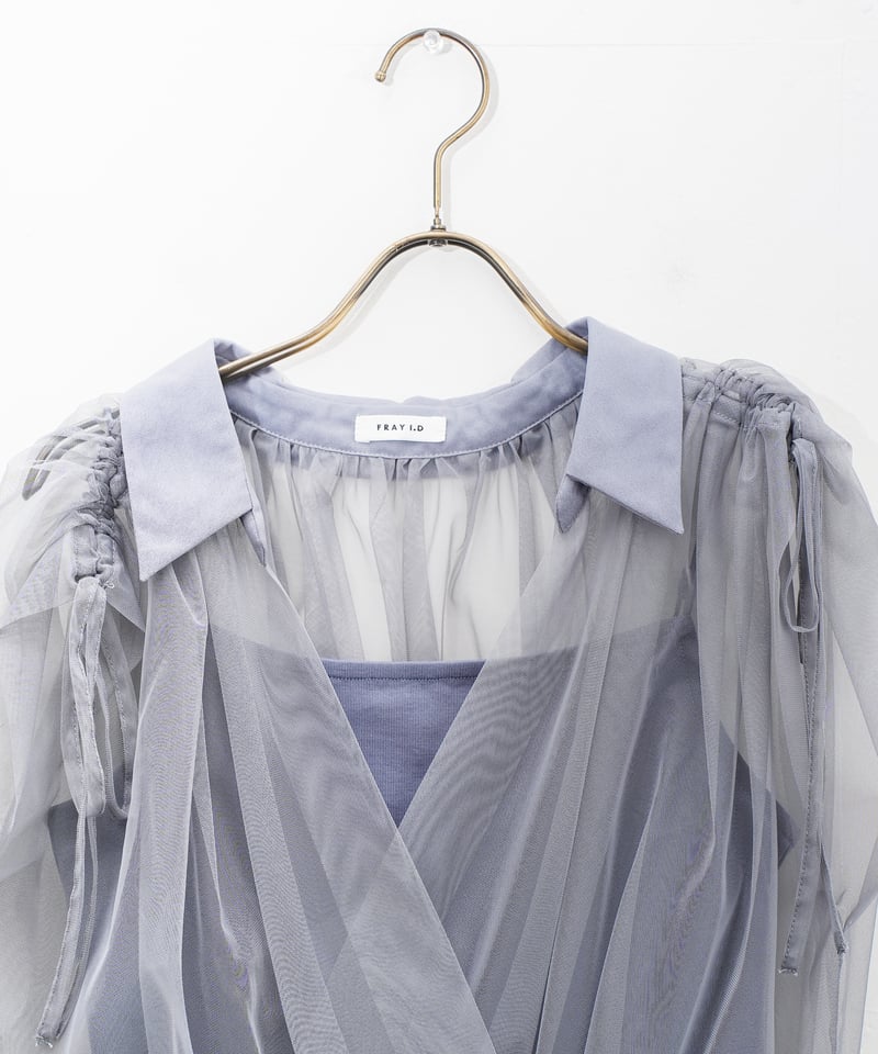 FRAY I.D】チュールドッキングカシュクールカットソー_250805003431 | E