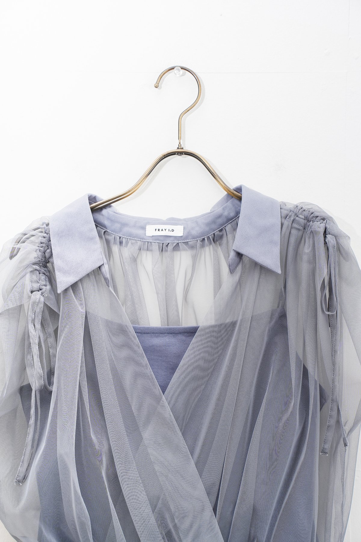 FRAYI.D チュールドッキングカシュクールカットソー チュールドッキングカシュクールカットソー | フレイ アイディー(FRAY