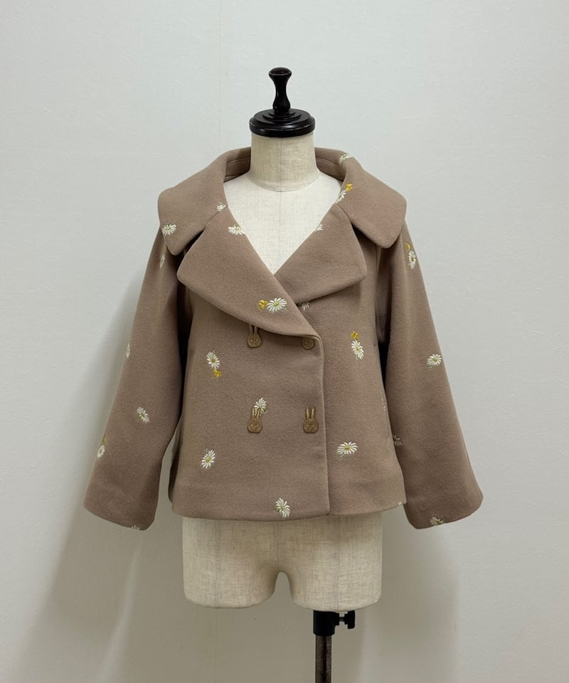 yukiemon】マーガレットバニーショートコート（M） | EGAMI OFFICIAL