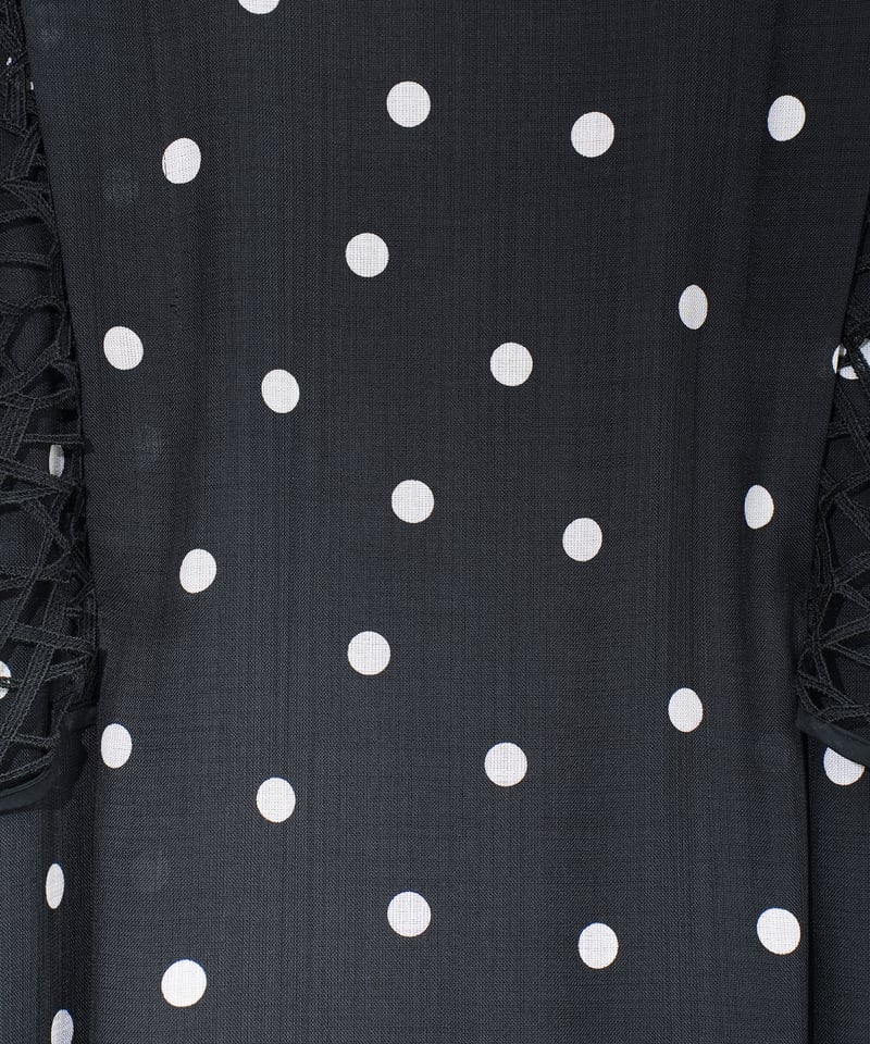 Lallia Mû】クロッシェレースドットドレス＿250408005963