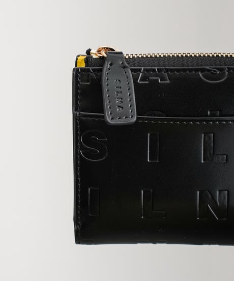 【SILNA】SILNAロゴ型押しＬ型短財布_250301003479