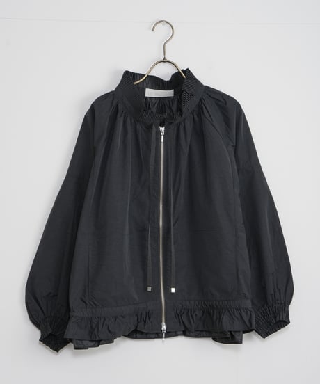 【MARILYN MOON】Pleated nylon sheer blouson_240115005076