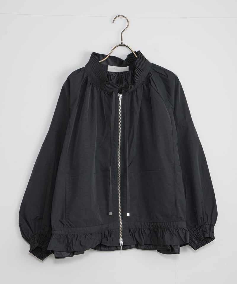 MARILYN MOON】Pleated nylon sheer blouson | EGA