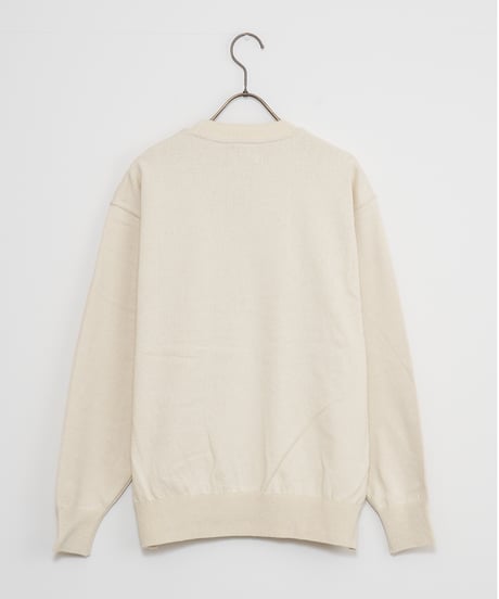【Yonetomi〈unisex〉】WAVE COTTON KNIT P/O〈SOLID〉_240727009869