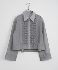 【MARILYN MOON】Modern sheer 2way sleeve blouse_240115005089