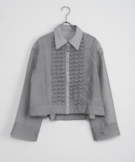 【MARILYN MOON】Modern sheer 2way sleeve blouse_240115005089