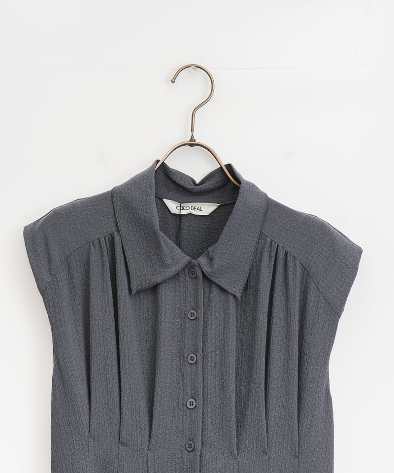 COCODEAL ノースリーブシャツワンピース SALE30%OFF】COCODEAL ココディール ノースリーブシャツ