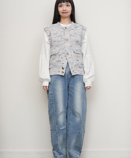 【COOHEM】KASURI TWEED V/T_250129001301