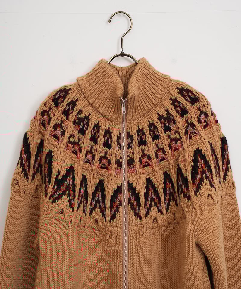 COOHEM〈womens〉】KOUHEN NORDIC KNIT BLOUSON_2510