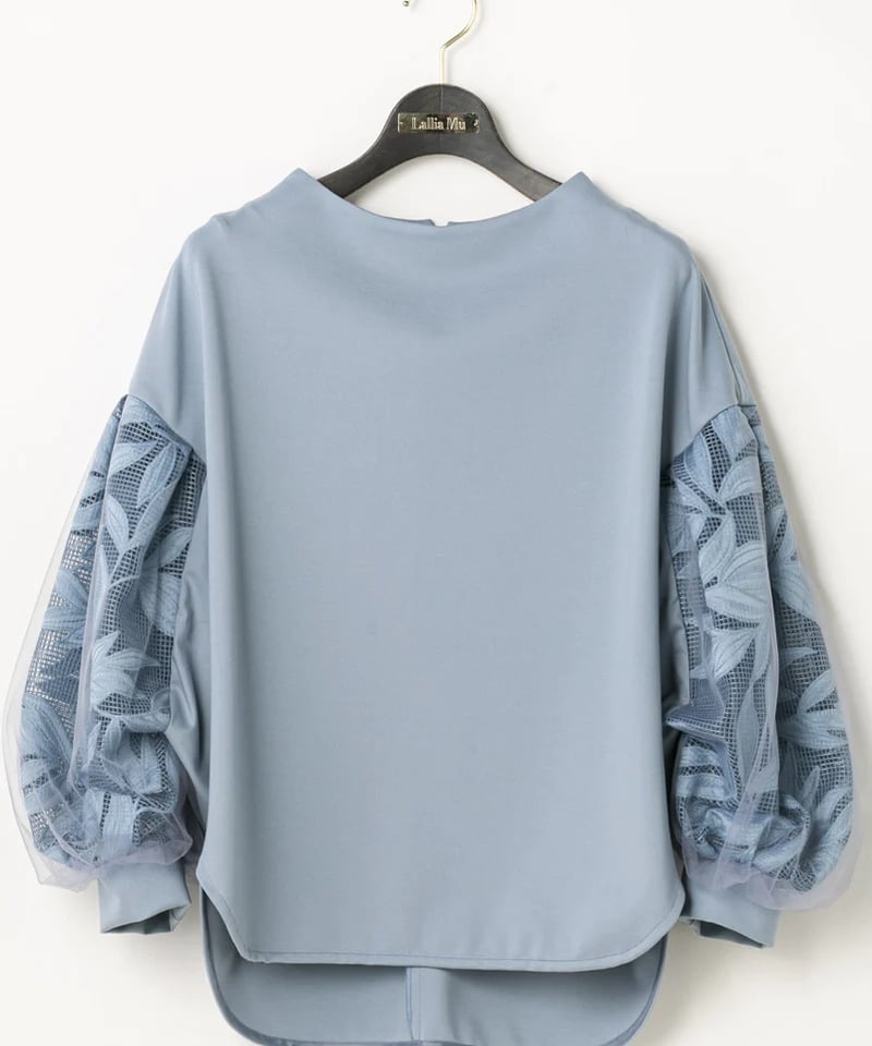 Lallia Mù】ボタニカルレーススリーブプルオーバー_240725009693 Lallia Mù】ボタニカルレーススリーブプルオーバー_240725009693