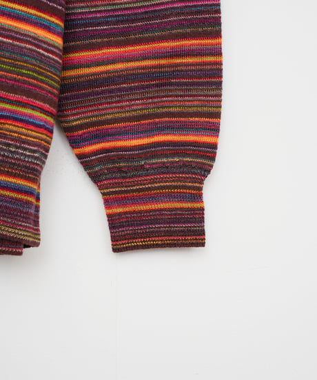 【COOHEM〈men's〉】MULTI KASURI TENJIKU KNIT PULLOVER_250802003318