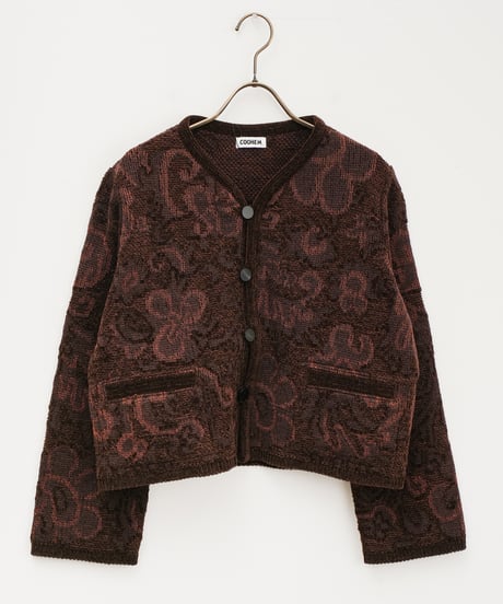 【COOHEM〈women's〉】GOBELIN JACQUARD KNIT JACKET_250828004505