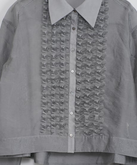 【MARILYN MOON】Modern sheer 2way sleeve blouse_240115005089