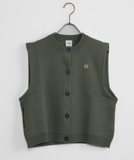 【YENN】DOUBLE FACE KNIT VEST_240418002550