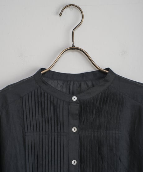 【MARILYN MOON】Tuck technique sheer cotton blouse_240509004564