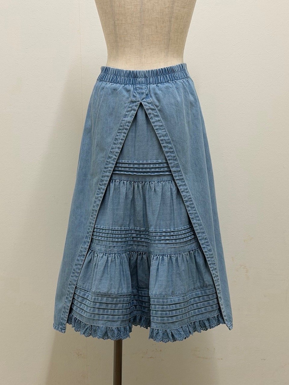 yukiemon】クレープデニムスカート（M・3L） | EGAMI OFFICIAL WE