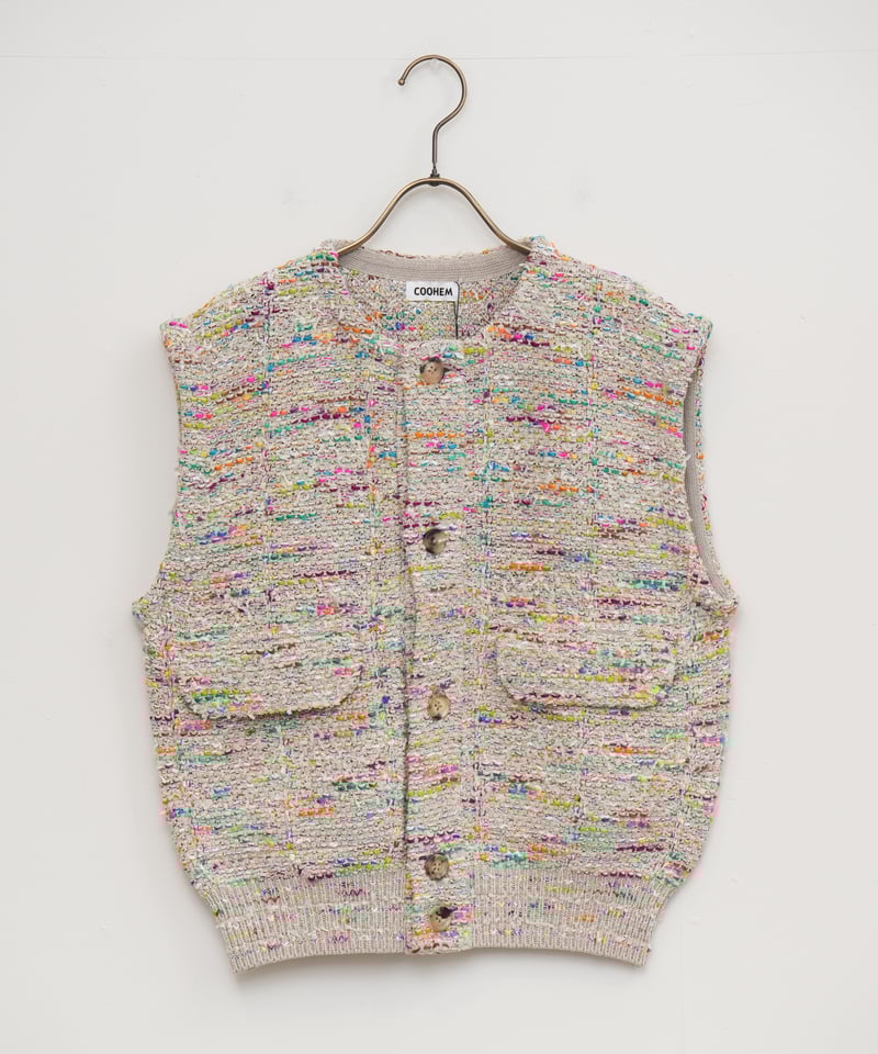 COOHEM】KASURI TWEED V/T_250129001301 | EGAMI O