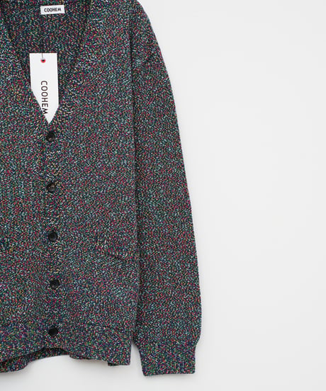 【COOHEM〈men's〉】FLECKED COTTON KNIT CARDIGAN_250802003316