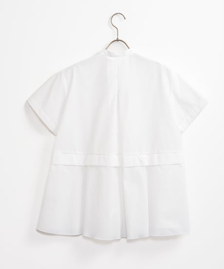 【MARILYN MOON】Tuck frill flare half sleeve shirt_2403250006156