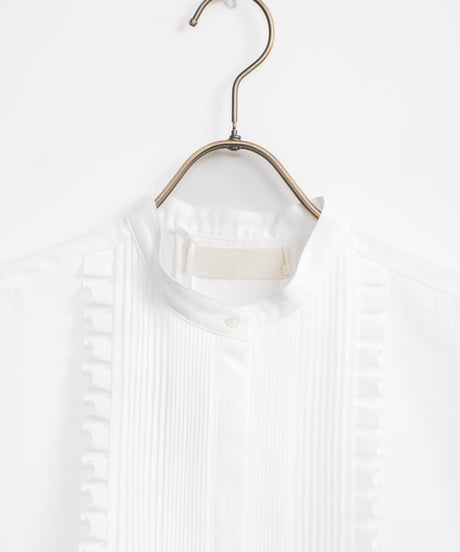 【MARILYN MOON】Tuck frill flare half sleeve shirt_2403250006156