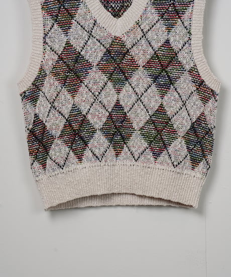 【COOHEM〈women's〉】SUMMER ARGYLE KNIT V/T_250228003386