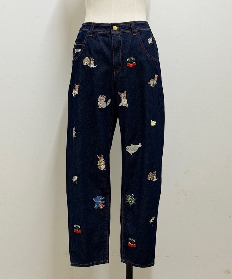 yukiemon】fortune刺繍デニムパンツ（M・2L・3L） | EGAMI OFFI