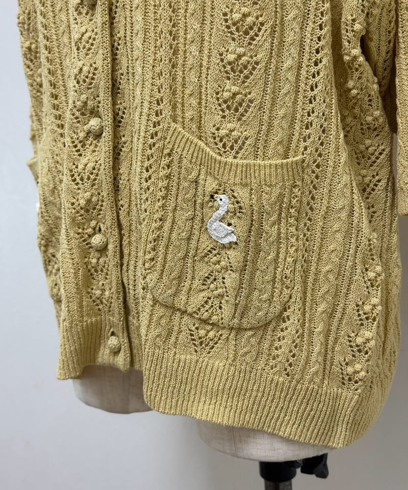 yukiemon】かぎ針スワンフリルカーデ（M） | EGAMI OFFICIAL WEB