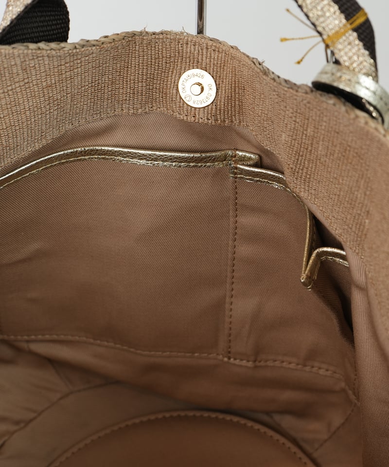 VIOLAd'ORO】SANDRO ラフィア テープハンドルトート_250301003460