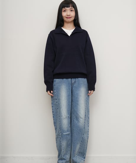 【Yonetomi】GIMA COTTON TENJIKU KNIT P/O_250129001305