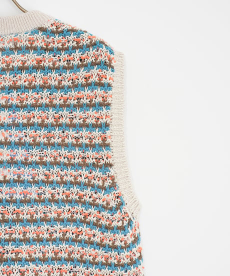 【COOHEM〈men's〉】SUKASHI BORDER KNIT V/T_250326005063