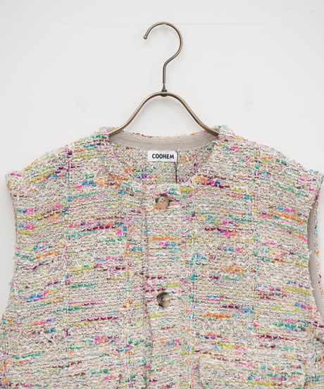 【COOHEM】KASURI TWEED V/T_250129001301