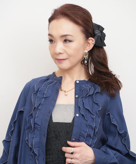 【MARILYN MOON】Ruffle&frill micro tuck blouse_240115005086